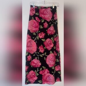 Vintage rose maxi skirt